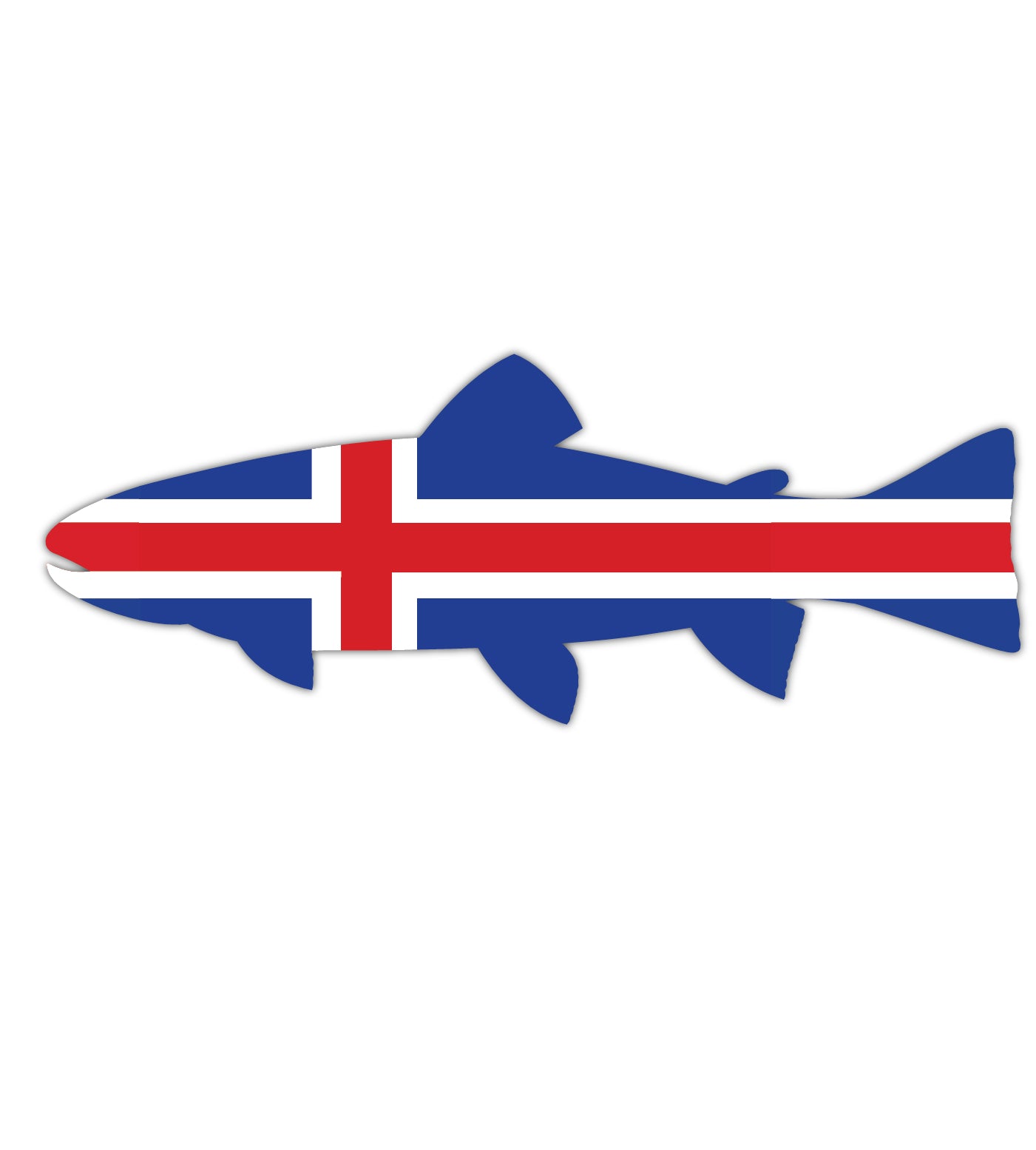 Iceland Sea Trout Die Cut Sticker 6"