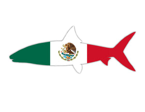 Mexico Bonefish Die Cut Sticker 6"
