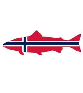 Norway Atlantic Salmon Die Cut Sticker 6"