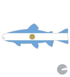 Argentina Trout Sticker 6"