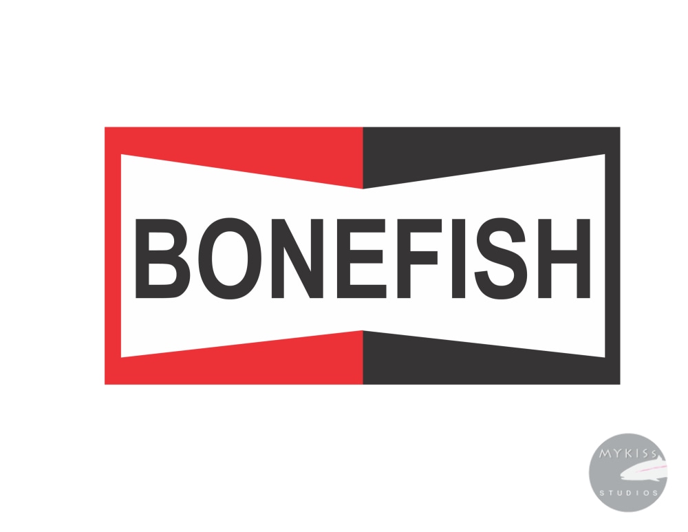 Champion Bonefish Sticker 4" X 2"