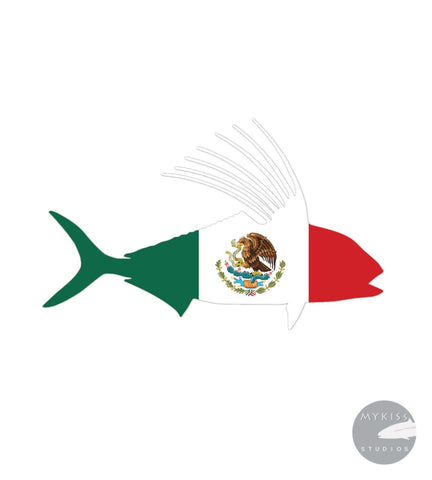 Mexico Rooster Fish 5" Sticker