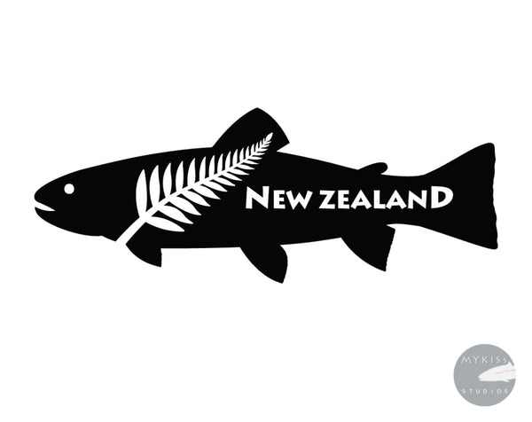 New Zealand Trout Sticker 6"