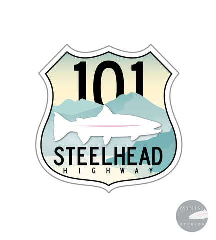 Steelhead Highway Sticker Color Edition 3 X