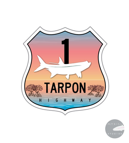 Tarpon Highway Sticker Color Edition 3