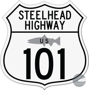 Steelhead Highway Sticker 5X5
