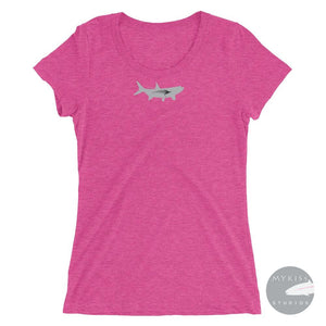 Fly-Fish Tarpon Womans T-Shirt Berry Triblend / S Ladies Shirt