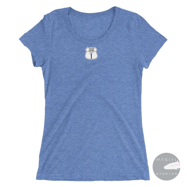 Womens Tarpon Highway T-Shirt Blue Triblend / S Ladies Shirt