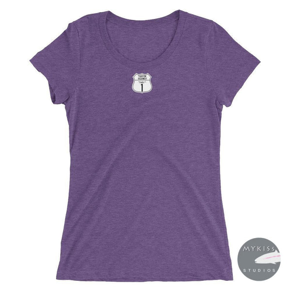 Womens Tarpon Highway T-Shirt Purple Triblend / S Ladies Shirt
