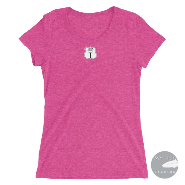 Womens Tarpon Highway T-Shirt Berry Triblend / S Ladies Shirt