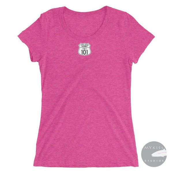 Steelhead Highway Womens T-Shirt Berry Triblend / S Ladies Shirt